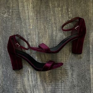 Velvet heels